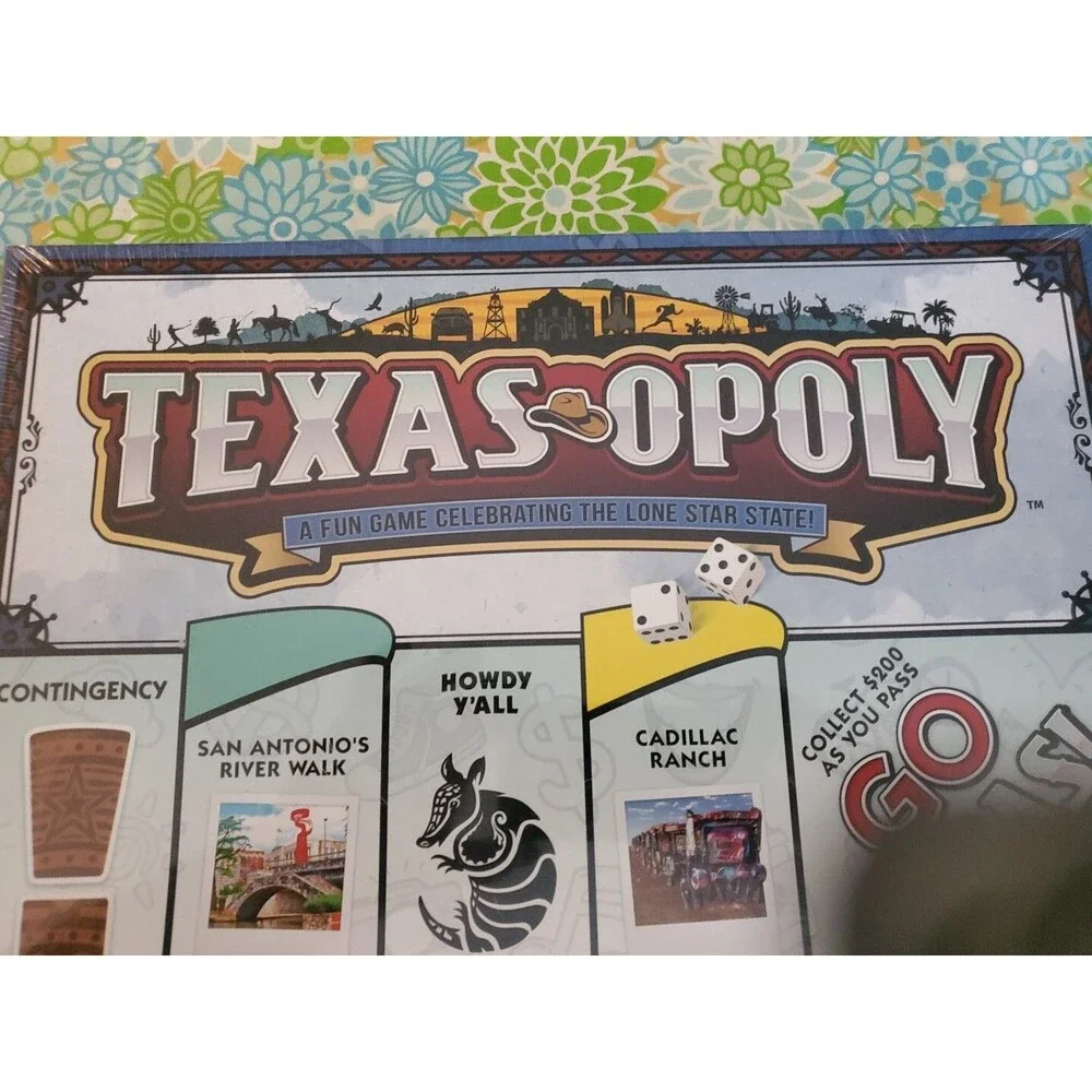 NEW Texasopoly ~ State of Texas Monopoly Style Board Game ~ Texas Opoly ~ NIB